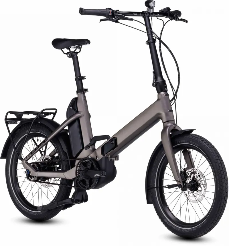 Cube Fold Hybrid 500 Electric Bike in Teak/Black